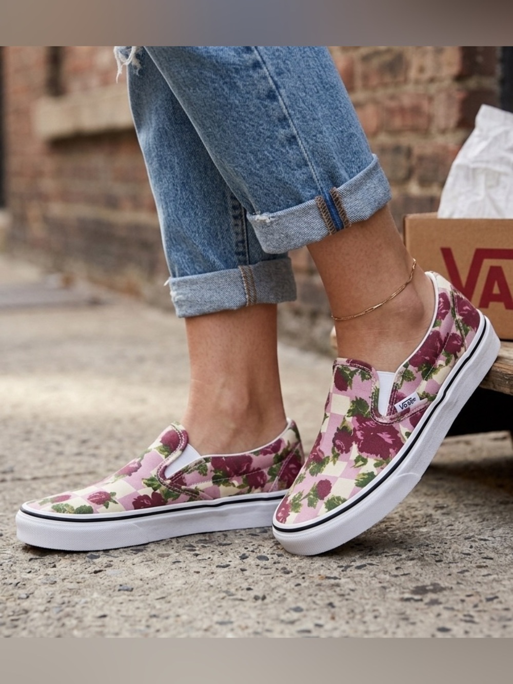 Vintage2019  Vans Romantic Floral Slip-On